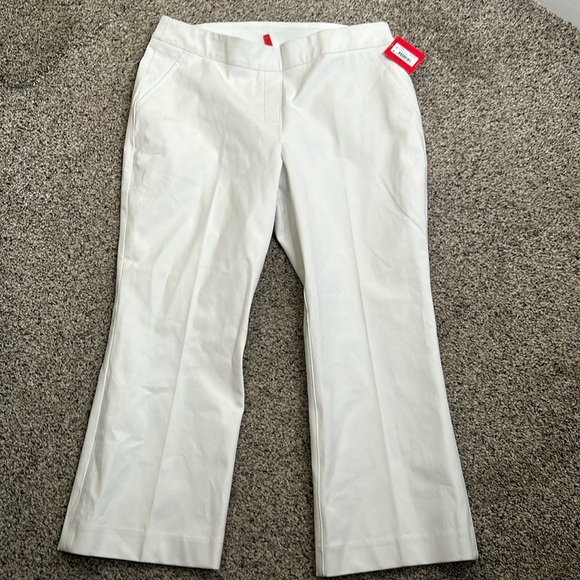 Spanx sliver lining kicks flair pant classic white pull on size large P new - Picture 3 of 10